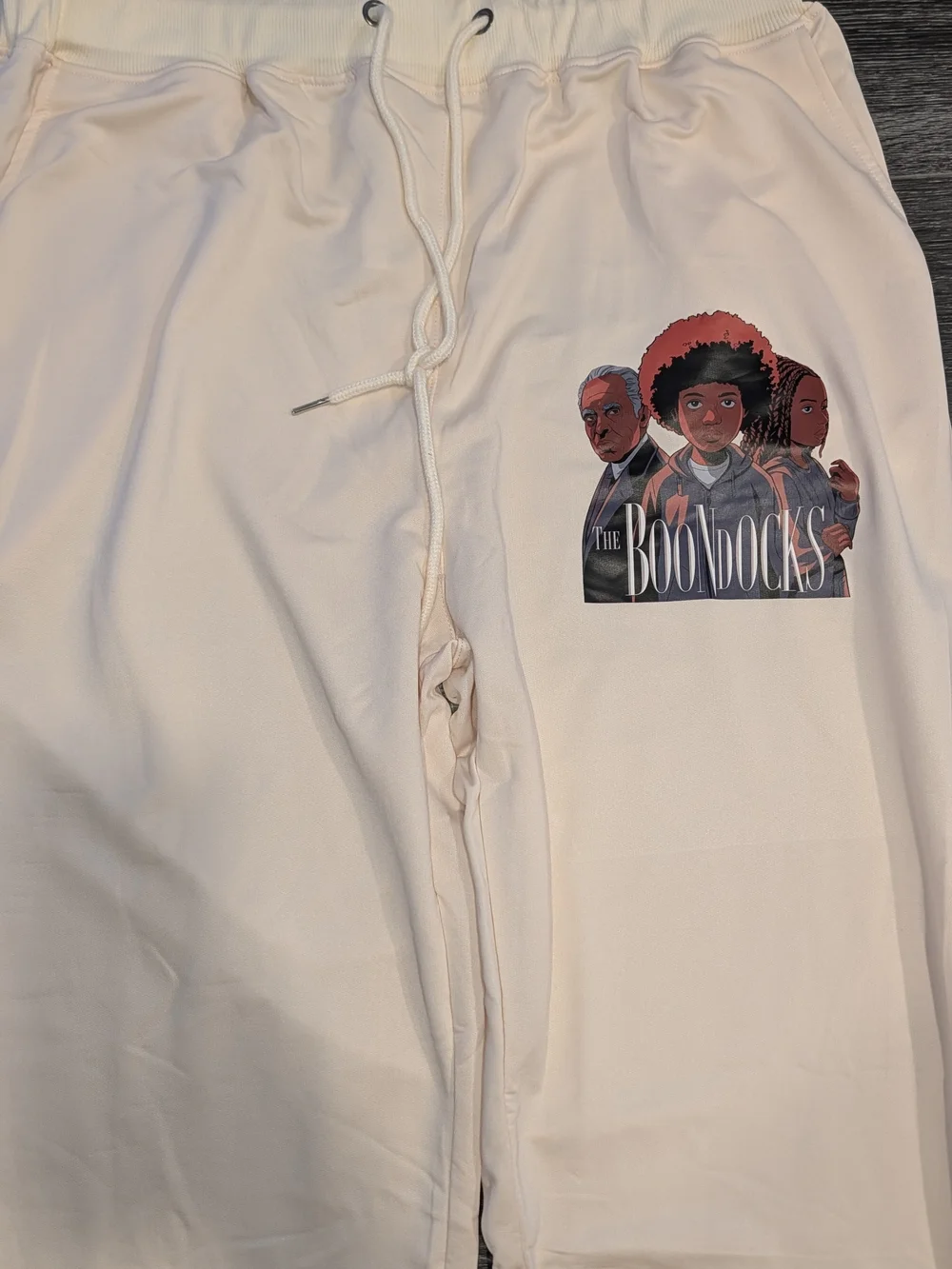 Graphic Sweatpants - Light Cream Men’s Joggers
